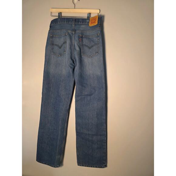 Levi's 505 Men's Slim Straight Fit Light Wash Denim Blue Jeans 29x29 NormCore - Picture 2 of 7